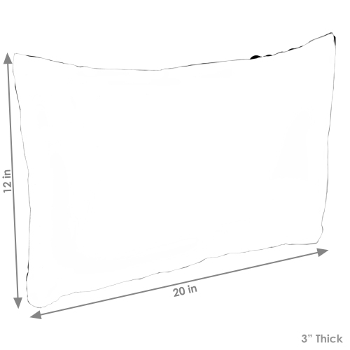 Sunnydaze – Oreillers extérieurs à hauteur lombaire – 12 po x 20 po – Marine