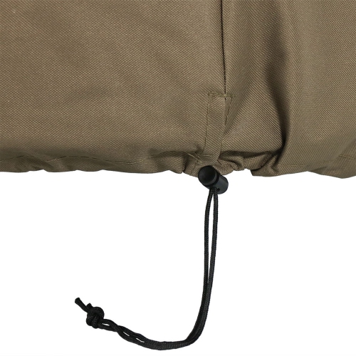 Sunnydaze 60 in Heavy-Duty Polyester Round Outdoor Fire Pit Cover - Khaki