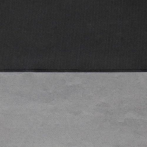 Housse de foyer extérieur rond en polyester 2 tons 60 po de Sunnydaze - Gris/Noir