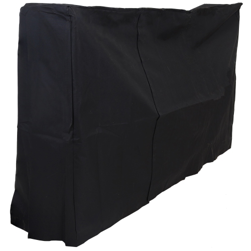 Housse de support à bûches en PVC robuste de 6 pi de Sunnydaze - Noir