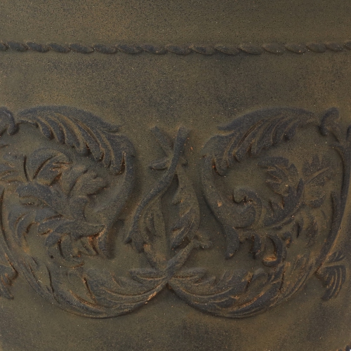 Sunnydaze 19.5 in Arabella Polyresin Outdoor Planter - Sable