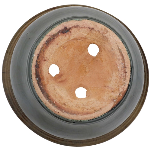 Sunnydaze 15 in Studio High-Fired Glaze Ceramic Planter - Forest Lake Green