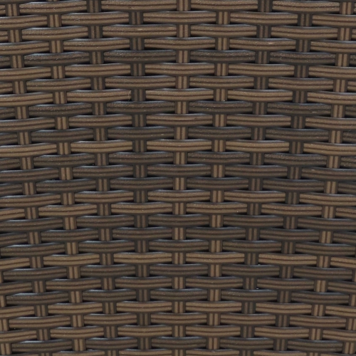 Sunnydaze 24 in Polyrattan Tall Square Planter - Brown - Set of 2