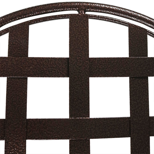 Sunnydaze 3-Tier Triple Plant Stand with Checkered Base - 24 in - Set of 2