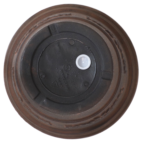 Sunnydaze – Pot à fleurs extérieur Laurel – Rouille – 13 po – Paquet de 2