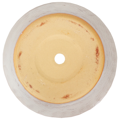 Sunnydaze 11 in Ocean Villa Glazed Ceramic Planter - Pearl - Set of 2