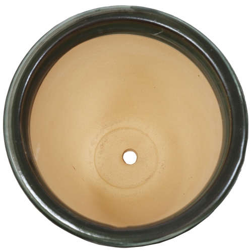 Sunnydaze Purlieu Ceramic Planter - 12" - Tempest - Set of 2