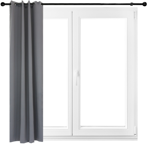 Sunnydaze Outdoor Blackout Curtain Panel - Gray - 52 in x 120 in