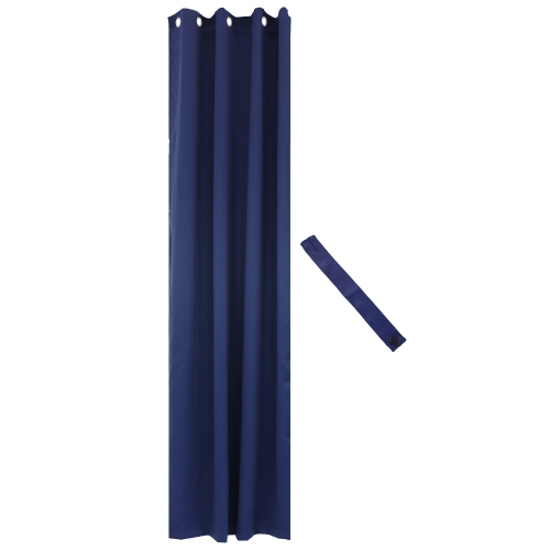 Sunnydaze Outdoor Blackout Curtain Panel - Blue - 52 in x 120 in