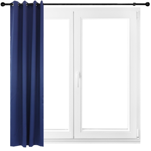 Sunnydaze Outdoor Blackout Curtain Panel - Blue - 52 in x 120 in