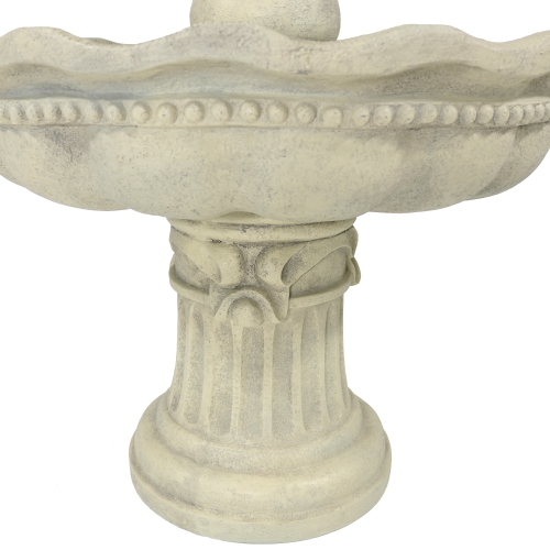 Sunnydaze Pineapple Fiberglass Outdoor 3-Tier Water Fountain