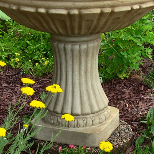 Sunnydaze Classic Designer Polystone Outdoor 3-Tier Fountain - White