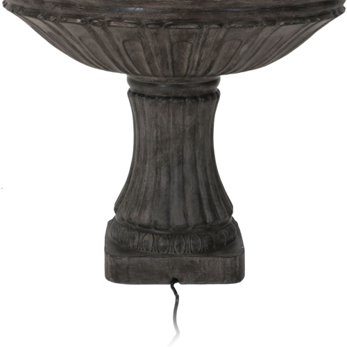 Sunnydaze Classic Designer Polystone Outdoor 3-Tier Fountain - Dark Brown