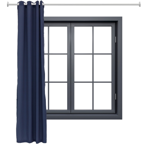 Sunnydaze Indoor/Outdoor Curtain Panel - Blue - 52 in x 120 in