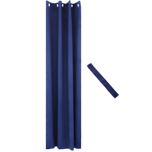 Sunnydaze Outdoor Blackout Curtain Panel - Blue - 52 in x 96 in