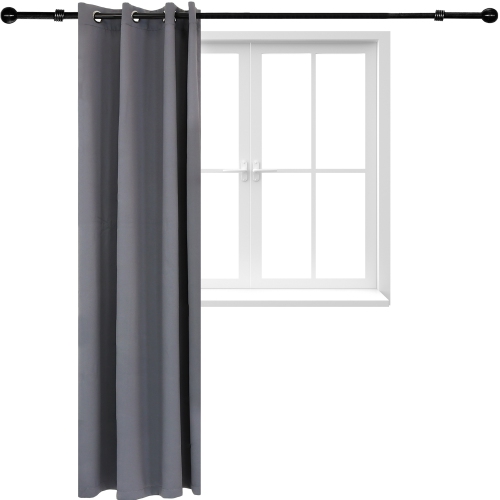 Sunnydaze Outdoor Blackout Curtain Panel - Gray - 52 in x 96 in