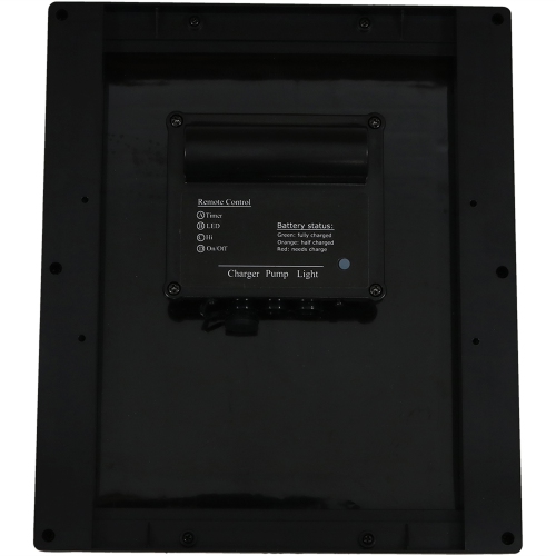 Sunnydaze 65 GPH Solar Pump and Panel Kit with Battery Pack - 47 in Lift