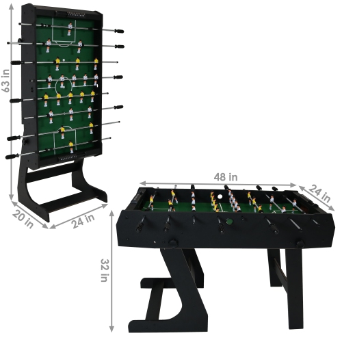 Sunnydaze 48 in Folding Indoor Foosball Game Table