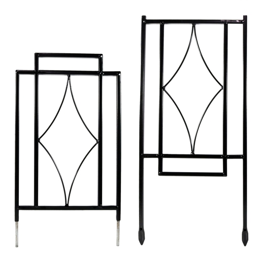 Sunnydaze 30 in Steel Wire Contemporary Garden Plant Trellis - Set of 2