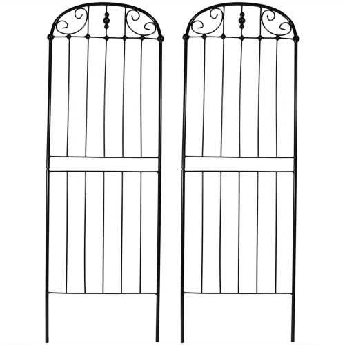 SUNNYDAZE DECOR  Sunnydaze 32 In Steel Wire Traditional Garden Plant Trellis - Set Of 2