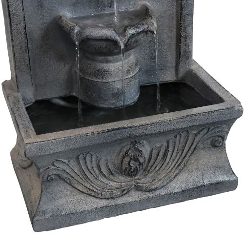 Sunnydaze French-Inspired Reinforced Concrete Indoor/Outdoor Water Fountain