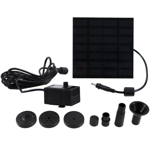 Sunnydaze 40 GPH Solar Fountain Water Pump Kit - 20 in Lift