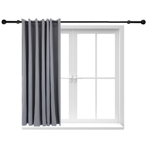 Sunnydaze Outdoor Blackout Curtain Panel - Gray - 100 in x 84 in