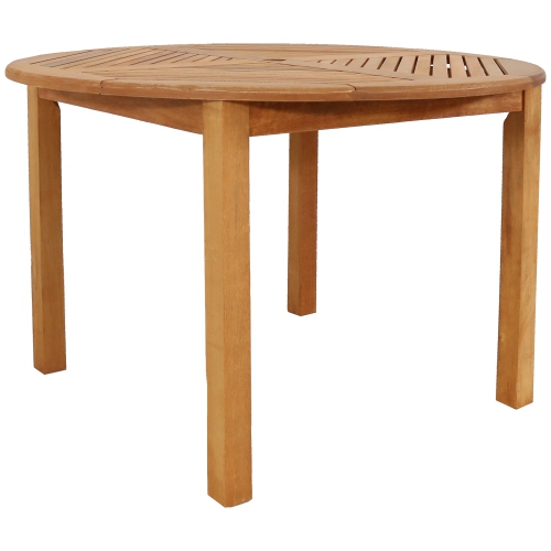 SUNNYDAZE DECOR  Sunnydaze 42.75 In Meranti Wood Round Patio Dining Table
