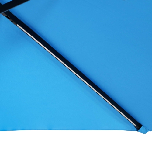 Sunnydaze 9.5 ft Solar Cantilever Offset Patio Umbrella - Azure