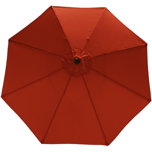 Sunnydaze 9 ft Aluminum Patio Umbrella with Tilt and Crank - Burnt Orange