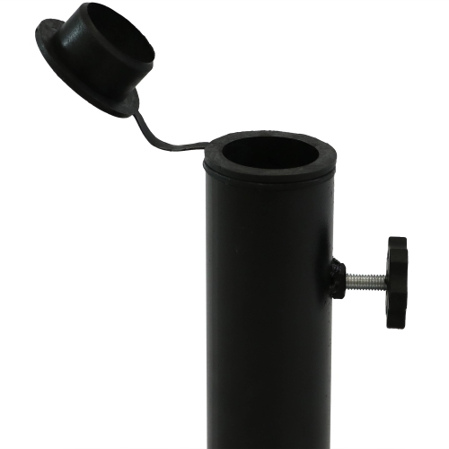 Sunnydaze 17 in Modern Geometric Cast Iron Square Patio Umbrella Base