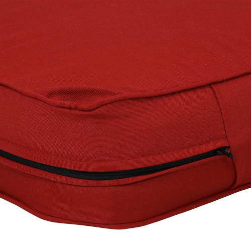 Sunnydaze Indoor/Outdoor Polyester Back and Seat Cushions - Red
