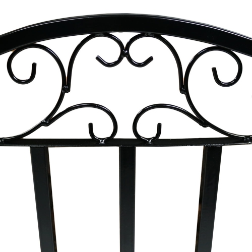 Support pour bûches en acier Designer de 2 pi de Sunnydaze - Noir