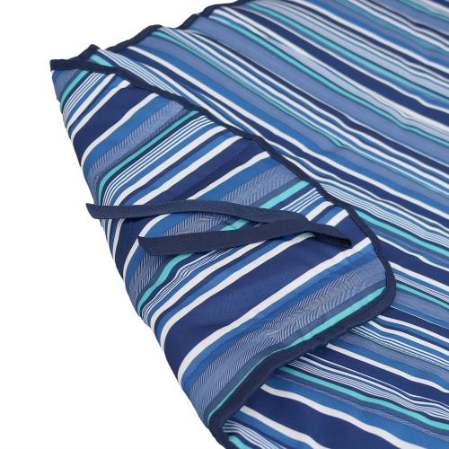 Sunnydaze Outdoor Polyester Hammock Pad and Pillow Set - Breakwater Stripe
