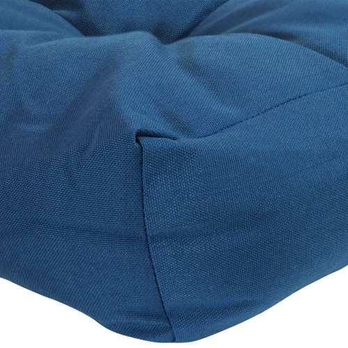 Sunnydaze Outdoor Square Olefin Tufted Seat Cushions - Blue - Set of 2