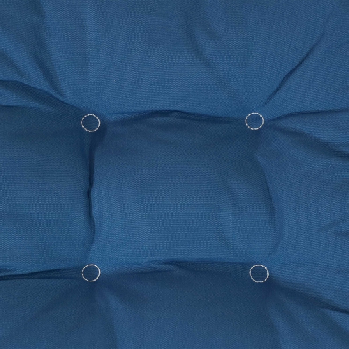 Sunnydaze Outdoor Square Olefin Tufted Seat Cushions - Blue - Set of 2