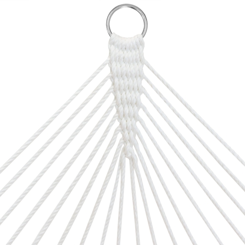 Sunnydaze 2-Person Quilted Hammock with Curved Spreader Bars - Gray Octagon