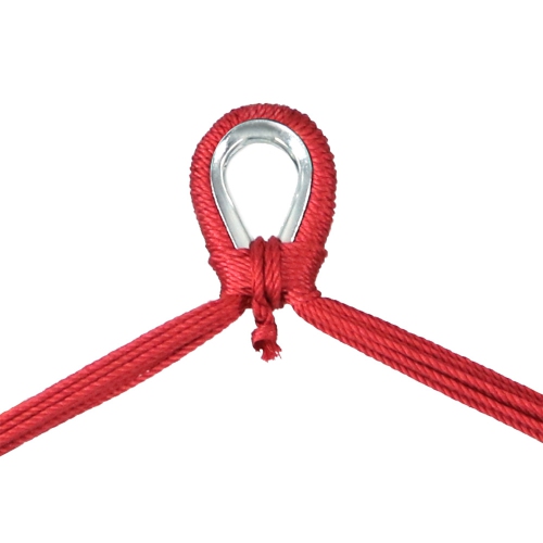 Sunnydaze Extra Large Hammock Chair with Adjustable Steel Stand - Red