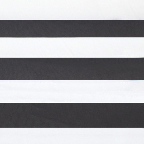 Sunnydaze 2-Person Quilted Fabric Hammock with Steel Stand - Black/White