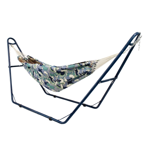 Sunnydaze Powder-Coated Steel Universal Hammock Stand - Blue - 124 in