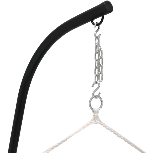 Sunnydaze Polyester Victorian Hammock Chair with Steel C-Stand - Navy Blue