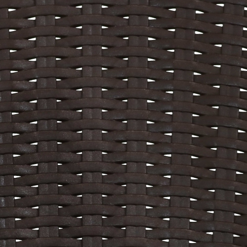 Sunnydaze Segesta All-Weather Plastic Patio Armchair - Wenge - Set of 4