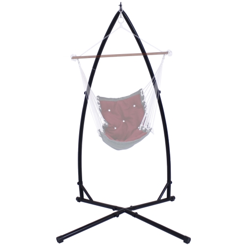 Sunnydaze X-Base Powder-Coated Steel Hammock Chair Stand - 82 in