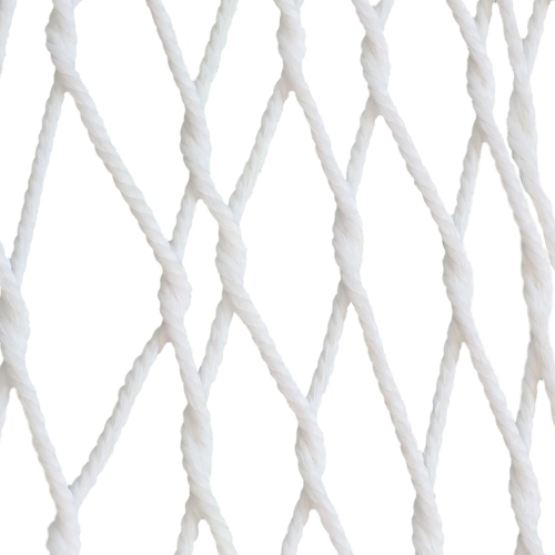 Sunnydaze Large Polyester Rope Hammock with Spreader Bar and Pillow - White