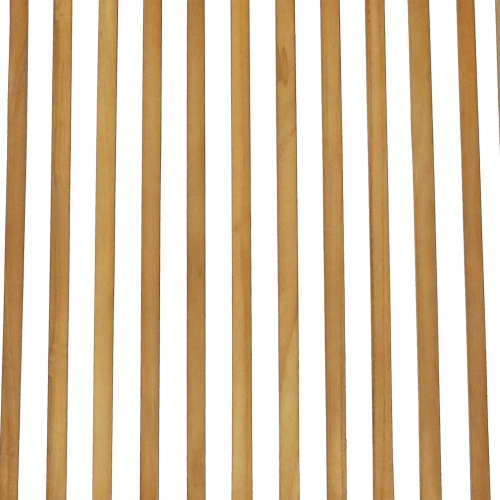 Sunnydaze Hyannis Solid Teak Wood Folding Slat-Back Patio Chair - Set of 2