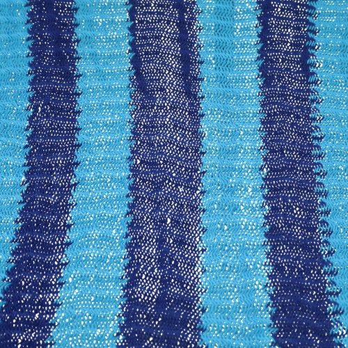 Sunnydaze 2-Person Woven Rope Hammock with Spreader Bars and Fringe - Blue