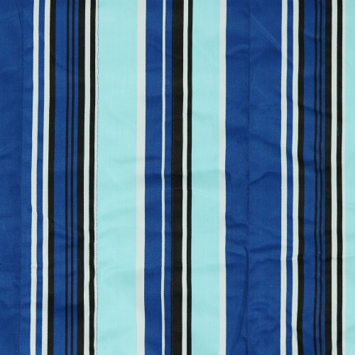 Sunnydaze Large Quilted Hammock with Curved Wooden Stand - Catalina Beach