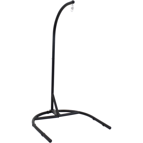 SUNNYDAZE DECOR  Sunnydaze U-Base Powder-Coated Steel Hanging Chair Stand - - 76 In Black