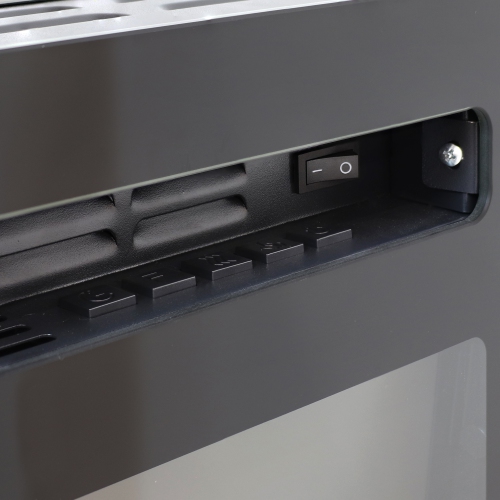 Sunnydaze 50 in Sophisticated Hearth Indoor Electric Fireplace - Black