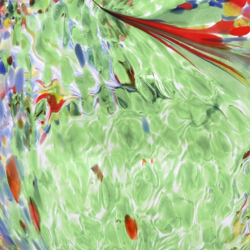 Sunnydaze Green Artistic Glass Gazing Globe - 10 in